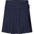 Belted Pleated Skirt - Dark Blue