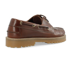 Biacapri Boat Shoe Pull Up Leather - Brown
