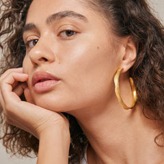 Ane Extra Large Hoops - Gold