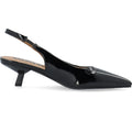 Biakristin Kitten Heel Slingback Patent - Black