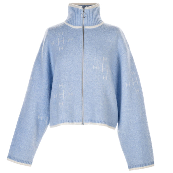 HÉST - Gensere - Iben Zip Jacket - Light Blue - Villoid