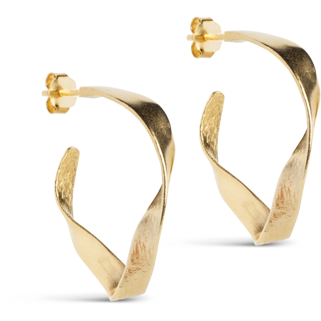 Scarlet Small Hoops - Gold