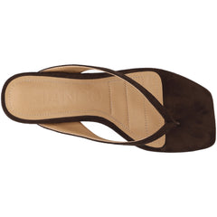 Biaspice Toe Post Faux Suede - Brown
