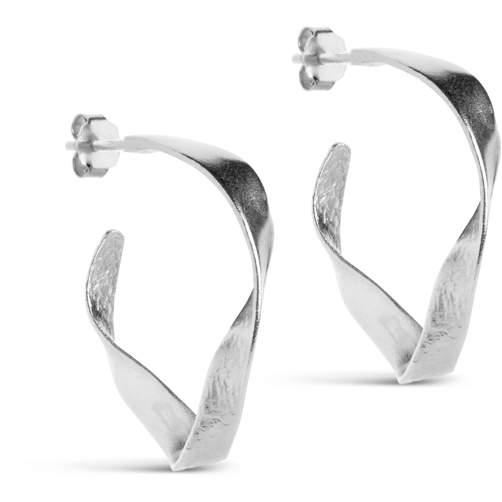 Scarlet Small Hoops - Silver