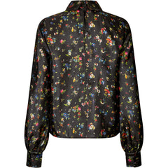 Gathered Long Sleeve Top - Magnolia Garden