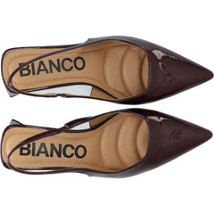 Biamaralyn Slingback Patent - Burgundy