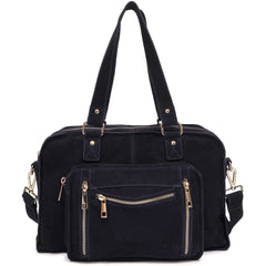 Mille Suede - Navy W. Gold