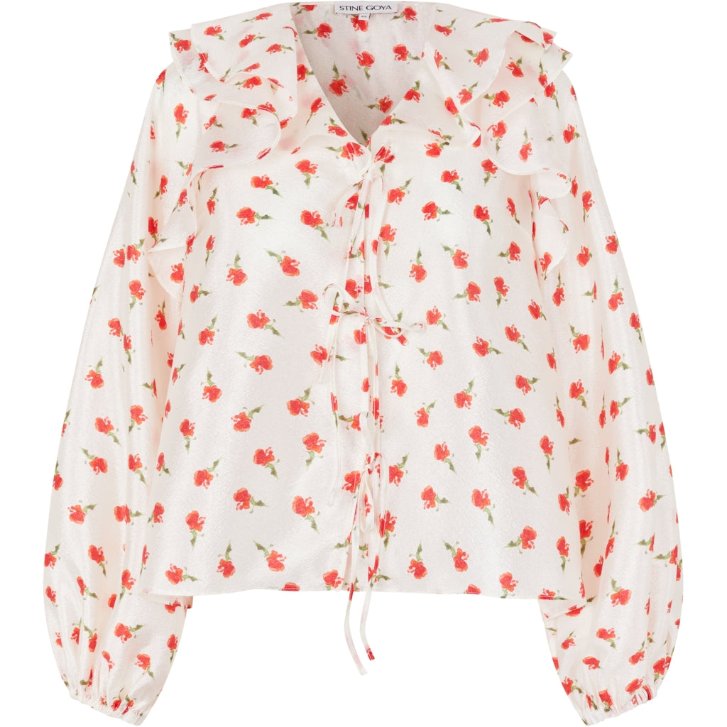 Multi Ruffle Raglan Top - Ditzy Petunia