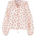 Multi Ruffle Raglan Top - Ditzy Petunia