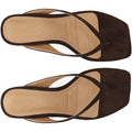 Biaspice Toe Post Faux Suede - Brown