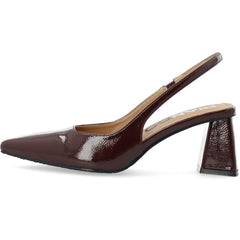 Biamaralyn Slingback Patent - Burgundy