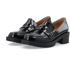 Biapearl Simple Penny Loafer Patent Aquarius - Black