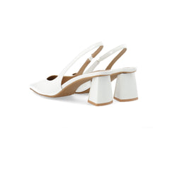 Biamaralyn Slingback Patent - Off White