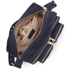Ellie Suede - Navy W. Gold