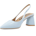 Biamaralyn Slingback Patent - Sky Blue