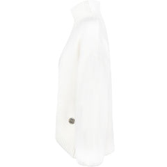 Fam Patch Short Sweater - White Alyssum