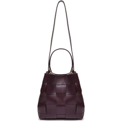 Small Chiara Braided Florence W. Gold - Bordeaux