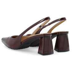 Biamaralyn Slingback Patent - Burgundy