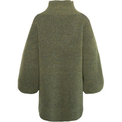 Fam Patch Long Sweater - Winter Moss