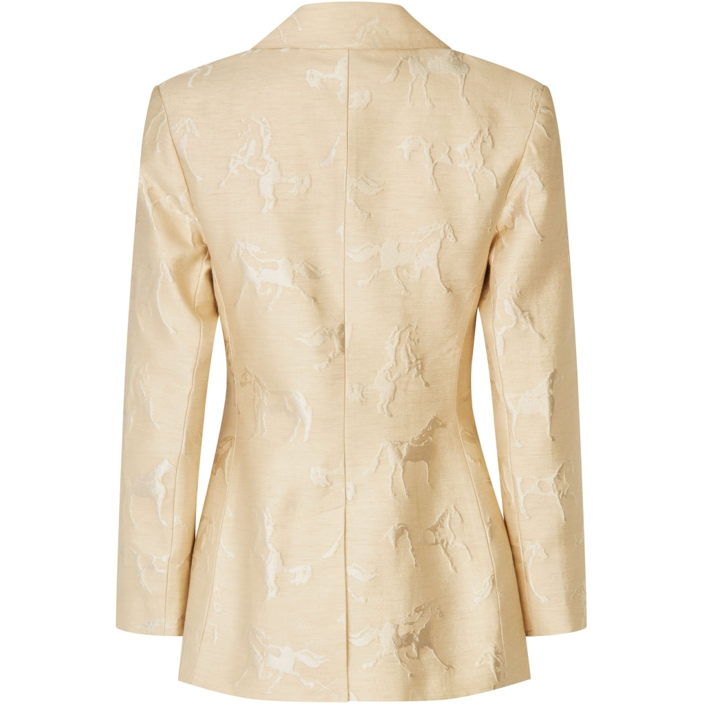 Structured Single-Breasted Jacket - Porcelain Cream