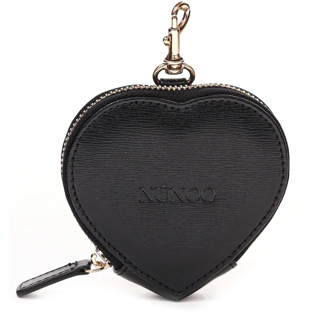 Heart Coin Pocket Florence - Black W. Gold