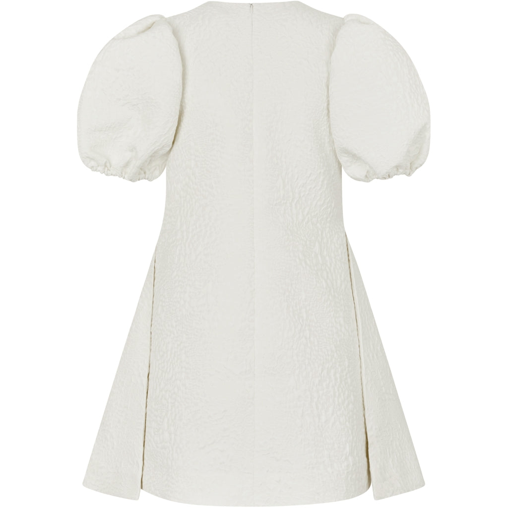 Angled Pleat Mini Dress - Artist Flower Relief