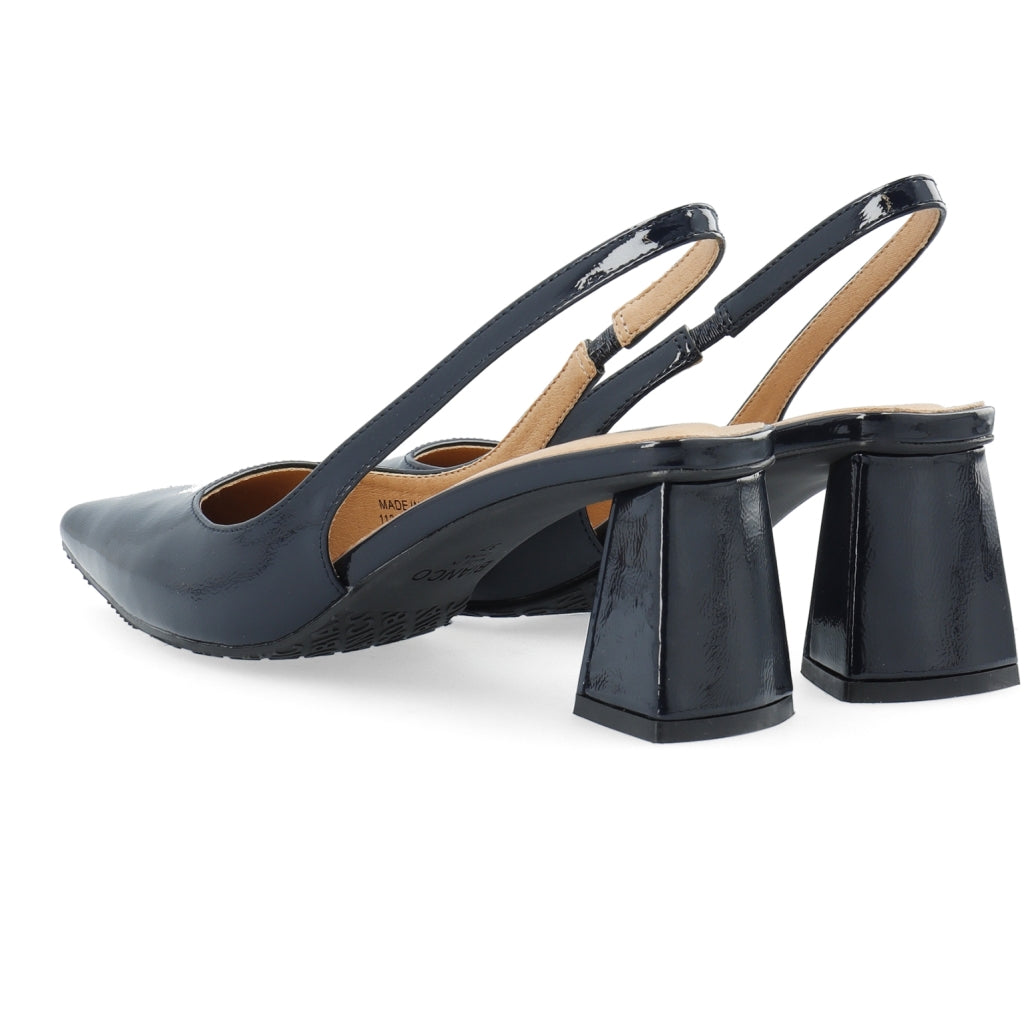Biamaralyn Slingback Patent - Navy