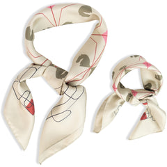 Eliza Silk Scarf Small - Gray Green