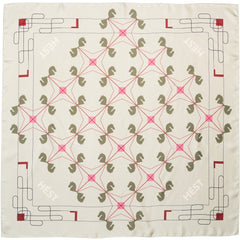 Eliza Silk Scarf Small - Gray Green