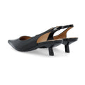 Biakristin Kitten Heel Slingback Patent - Black