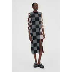 Midi Fitted Dress - Chocolate Combo