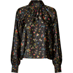 Gathered Long Sleeve Top - Magnolia Garden