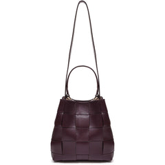 Small Chiara Braided Florence W. Gold - Bordeaux