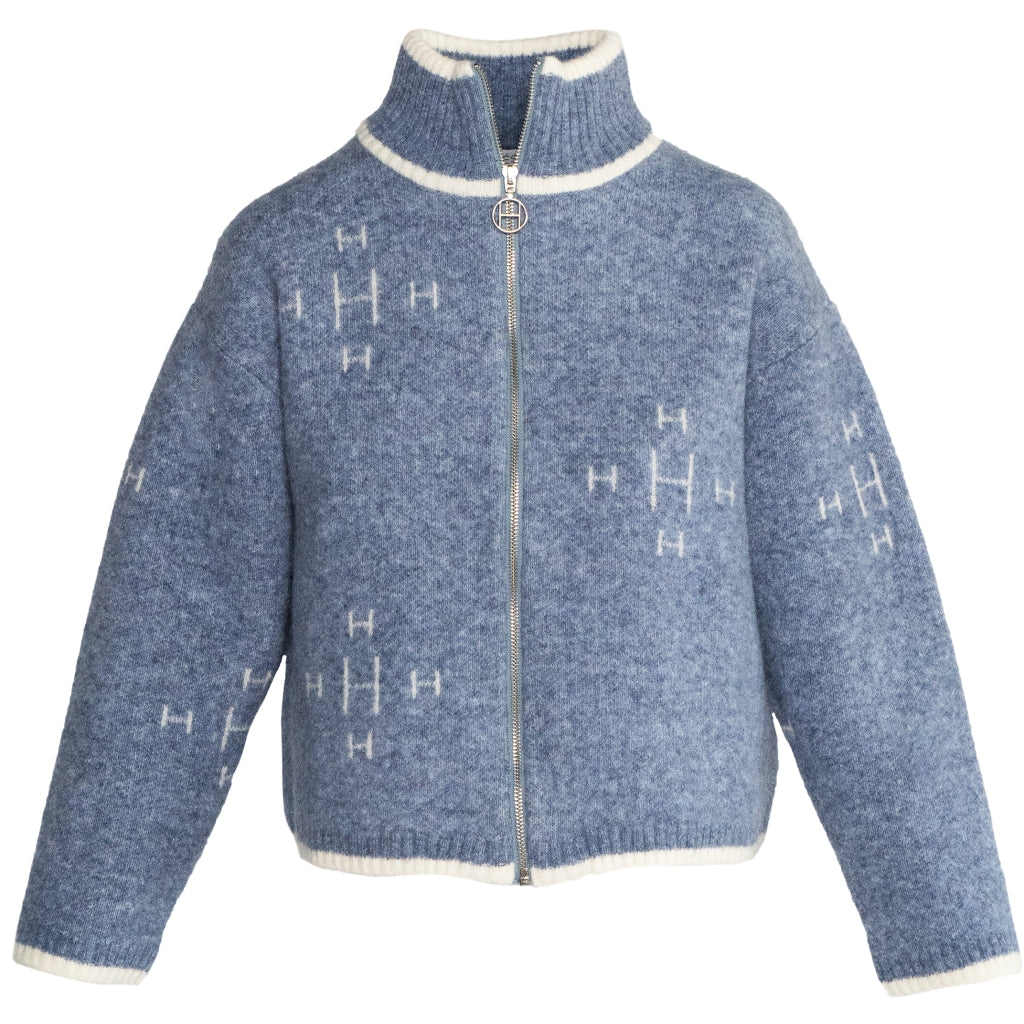 HÉST - Jakker - Iben Zip Jacket - Faded Denim - Villoid