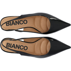 Biakristin Kitten Heel Slingback Patent - Black