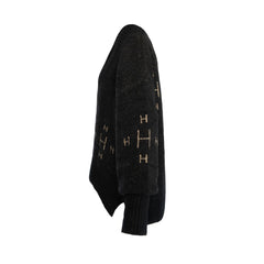 Fam V-Neck Sweater - Jet Black
