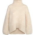 Fam Short Sweater - Light Beige Melange