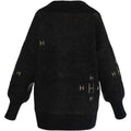 Fam V-Neck Sweater - Jet Black