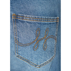 Irina Wide Leg - Medium Wash Blue Denim