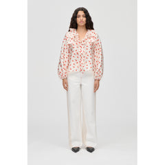 Multi Ruffle Raglan Top - Ditzy Petunia