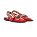 Biavictoria Single Buckle Slingback Leather - Red Nappalak