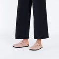 Boston Suede Leather Narrow - Light Rose