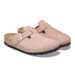 Boston Suede Leather Narrow - Light Rose