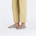 Arizona Suede Leather Narrow - Stone Coin