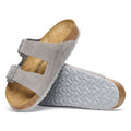 Arizona Suede Leather Narrow - Stone Coin