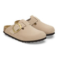 Boston Big Buckle Nubuck Leather Narrow - Sandcastle