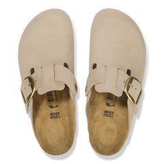 Boston Big Buckle Nubuck Leather Narrow - Sandcastle