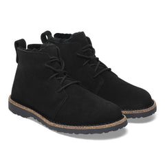 Uppsala Chukka Shearling Suede Leather Narrow - Black