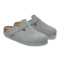 Boston Suede Leather Narrow - Pure Sage