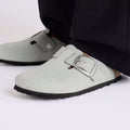 Boston Big Buckle Nubuk Narrow - Pure Sage